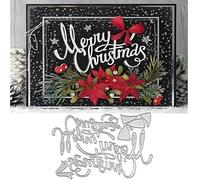 Merry Christmas Metal Die Cuts & Stencils for DIY Scrapbooking Cards, Photo Album Craft Decorative Embossing Paper Dies