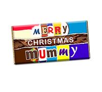 Merry Christmas Mummy Xmas Chocolate Bar Wrapper Novelty Gift For Mother Mam Mom CH-411 (without chocolate)