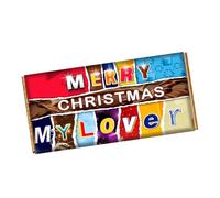 Merry Christmas My Lover Chocolate Bar Wrapper Novelty Gift For Honey Wife on Christmas CH-9461 (without chocolate bar (wrapper only))