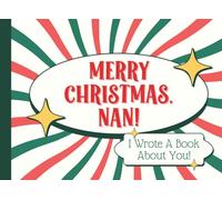 Merry Christmas Nan I Wrote A Book About You: Funny Fill In The Blank Gift from Grandkids | Personalised Grandma Presents | Xmas Stocking Fillers for ... from Granddaughter/Grandson/Grandchildren