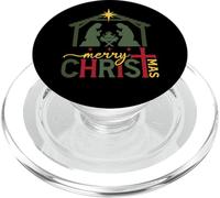 Merry CHRISTmas Nativity Christian Manger Scene PopSockets PopGrip for MagSafe