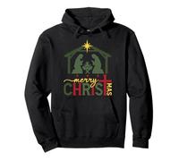 Merry CHRISTmas Nativity Christian Manger Scene Pullover Hoodie
