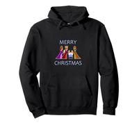 Merry Christmas Nativity Three Wise Men Jesus Christianity Pullover Hoodie