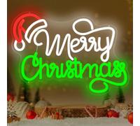Merry Christmas Neon Sign LED Dimmable Light Wall Decor for Xmas Party Gifts