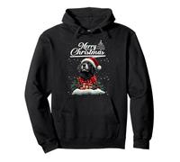Merry Christmas Newfoundland Santa Hat Dog Lovers Xmas Pullover Hoodie