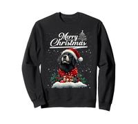 Merry Christmas Newfoundland Santa Hat Dog Lovers Xmas Sweatshirt