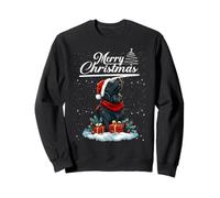 Merry Christmas Newfoundland Santa Hat Dog Lovers Xmas Sweatshirt