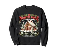 Merry Christmas North Pole Gingerbread Bakery Bakers Club Sweatshirt