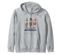 Merry Christmas, Nutcracker Joy Holiday Apparel Zip Hoodie