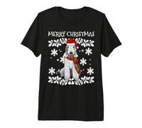 Merry Christmas Ornament Bedlington Terrier Xmas Santa Premium T-Shirt