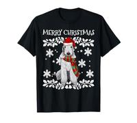 Merry Christmas Ornament Bedlington Terrier Xmas Santa T-Shirt