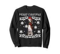 Merry Christmas Ornament Whippet Xmas Santa Sweatshirt