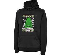 Merry Christmas Party Hoodie Nakatomi Corporation Plaza 1988 Xmas Winter Festival Celeration Snow Tree Adult Kids Unisex Hood Top Black