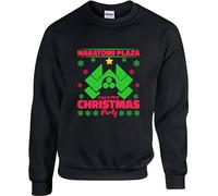 Merry Christmas Party Jumper, Nakatomi Corporation Plaza 1988 Xmas Party wear Unisex SweatShirt(XXL, Black)