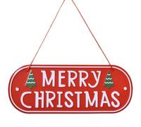 MERRY CHRISTMAS Pendant & Plaque Sign - Wooden Wall Decor for Indoor/Outdoor & Christmas Tree Ornaments
