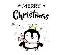 Merry Christmas Penguin Sweatshirt - White - XXL - White