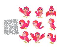 Merry Christmas Penguins Bird Greeting Card Metal Die Cuts,Sunflower Flower Leaf Cutting Dies Cut Stencils DIY Scrapbooking Decorative Embossing Paper Scrapbooking Card Making