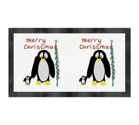 'Merry Christmas Penguins' Pet Feeding Mat (PM00025676)