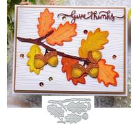Merry Christmas Pine Cone Leaf Metal Die Cuts,Animal Cat Hat Cutting Dies Cut Stencils DIY Scrapbooking Decorative Embossing Paper Scrapbooking Card Making