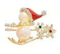 Merry Christmas pins Brooch, Christmas Brooches Xmas Rhinestone Crystal Brooch Pins, XmasStockings and Tree Pins for Xmas Holiday Party Celebration