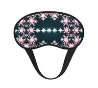 Merry Christmas Print Blackout Sleep Mask - Side Sleeper Eye Cover, Soft Comfort, Perfect for Travel, Meditation