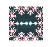 Merry Christmas Print Building Brick Block Puzzle Square Creative Building Blocks Jigsaw Home Desk Decor