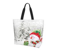 Merry Christmas Print Large Women Tote Bag,Ladies Shoulder Bag