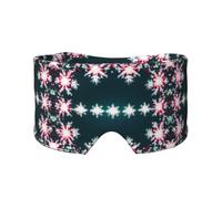 Merry Christmas Print Sleep Eye and Ear Muffs Mask - Adjustable Yoga Travel Headband, Keep Warm Shading Comfortable Aid