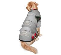 Merry Christmas Print Soft Dog Hoodie For Medium To Large Dogs, Warm And Breathable Winter Pet Sweatshirt, Easy To Wear Jumper For Cold Weather