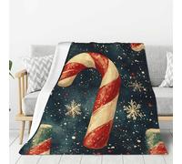 Merry Christmas Print Throw Blanket Bed Blanket Soft Cozy Flannel Fleece Blankets For Couch Chair Outdoor Travel Camping
