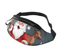 Merry Christmas Printed Personalized Waist Bag, Lightweight and Versatile Crossbody Bag for Everyday and Outdoor Adventures