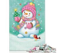 Merry Christmas Puzzle Jigsaw Creative Puzzles For Grown Ups 500 Piece Jigsaw Puzzles For Adults And Teenagers Jigsaw Puzzle Educational Toys Gift 500pcs (52x38cm)