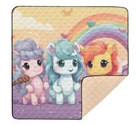 Merry Christmas Red Christmas Soft Thick Baby Gym & Activity Mat for Indoor Outdoor Portable Playroom Activity Mat for Baby Kids Toddlers Infants, 50'' x 50''