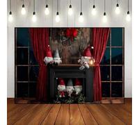 Merry Christmas Reindeer Custom Birthday Backdrop Background Window Red Baby Shower Outdoors Photo Photography Backdrops for Festivals