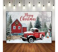 Merry Christmas Reindeer Village Photo Background Snow Custom Birthday Backdrop Dreamy Pure Baby Shower Outdoors Cartoon Santa 240X180cm