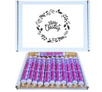Merry Christmas Retro Sweet Hamper | Classic Floral Fizzy Sweets Giant Parma Violets 12 Pack Retro Candy | Treats for All Ages
