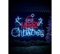 Merry Christmas Rope Light Silhouette