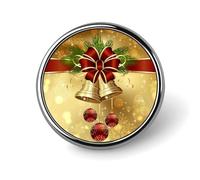 Merry Christmas Round Badge Personalized Metal Lapel Pin Badges Fit Clothing Bags Hat Humorous Printed Brooch Badge Party Decorations Accessories for Men Women