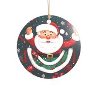 Merry Christmas Santa Claus Print Bridal Shower Gifts, Mr & Mrs Christmas Ornament, a Unique Wedding Keepsake Present