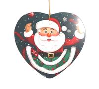 Merry Christmas Santa Claus Print Bridal Shower Gifts, Mr & Mrs Christmas Ornament, a Unique Wedding Keepsake Present