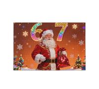 Merry Christmas Santa Claus Six Seven Jigsaw Puzzles Piecing Jigsaw Puzzle Brain Teasing Fun & Perfect Wall Art Difficult Games Gifts for dad, mom Puzzles for Adults 1000 Piecing