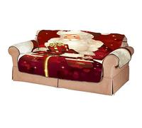 Merry Christmas Santa Claus Sofa Cover Set Couch Cover Elastic for Christmas Xmas Holiday Living Room Sofa Protector Home Decor Accessories, L Shape 1/2/3 Seater Christmas Sofa Slipcovers