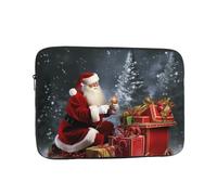Merry Christmas Santa's Gift Laptop Sleeve for Women Men, 12 Inch Waterproof Laptop Bag Lightweight Notebook Computer Cover Bag