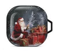 Merry Christmas Santa's Headphone Protective Case, Earphone Case For Galaxy Buds Live, Galaxy Buds Pro, Galaxy Buds2, Galaxy Buds 2 Rro Series Headphones
