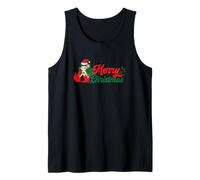 Merry Christmas Season Holly Cute Mermaid Funny Tank Top