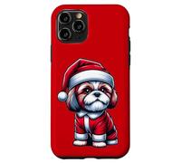 Merry Christmas SHIH TZU, Shih Tzu Dressed Like Santa Claus Case for iPhone 11 Pro