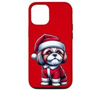 Merry Christmas SHIH TZU, Shih Tzu Dressed Like Santa Claus Case for iPhone 12/12 Pro