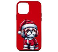 Merry Christmas SHIH TZU, Shih Tzu Dressed Like Santa Claus Case for iPhone 12 mini