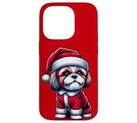 Merry Christmas SHIH TZU, Shih Tzu Dressed Like Santa Claus Case for iPhone 14 Pro