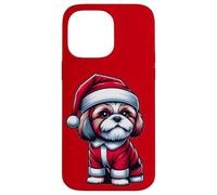 Merry Christmas SHIH TZU, Shih Tzu Dressed Like Santa Claus Case for iPhone 14 Pro Max